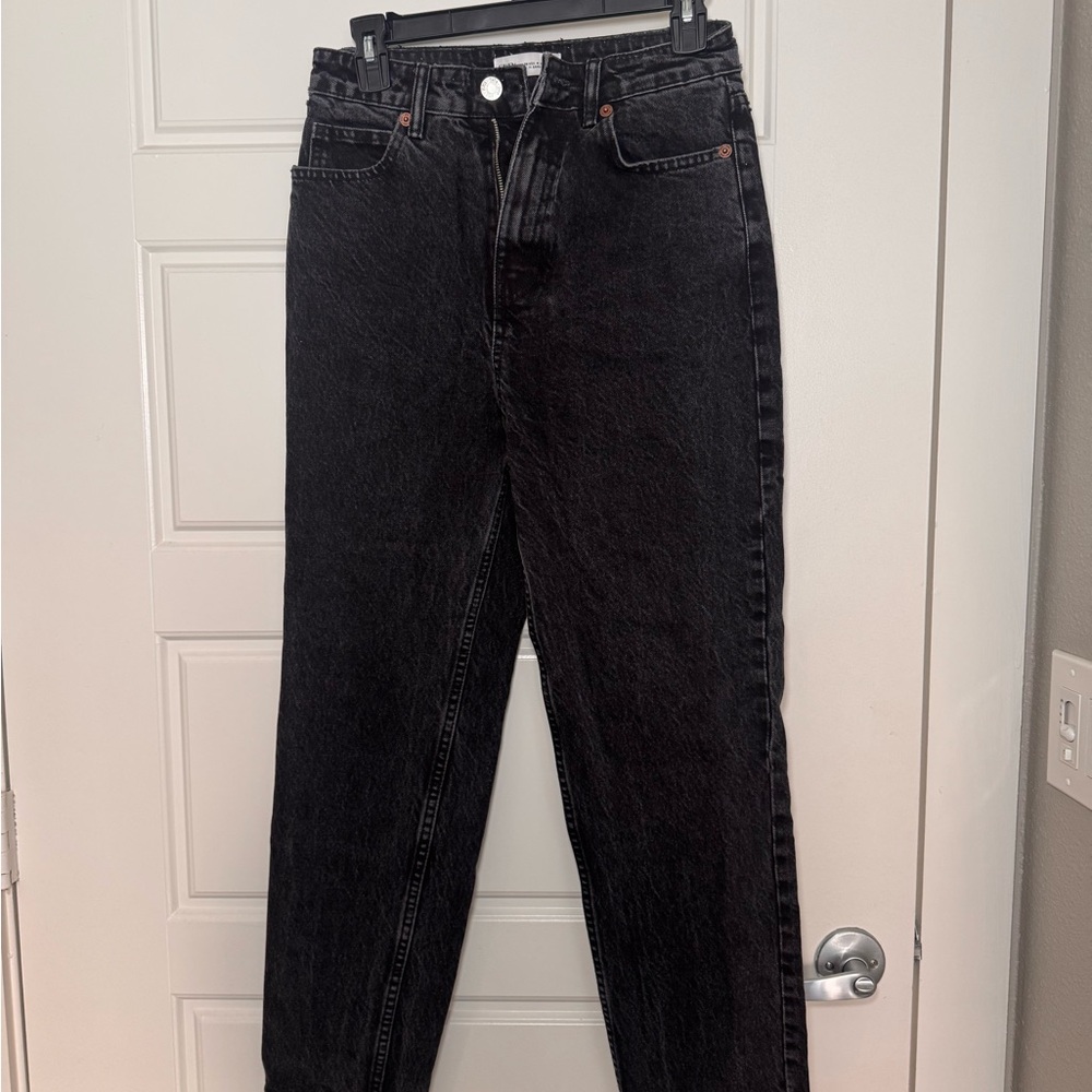 Zara Black Women's Mom Jeans